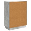 vidaXL Servírovacia skriňa Betónovo sivá 66 x 34,5 x 87 cm