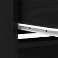 vidaXL Highboard Black Oak 29,5x34x119,5 cm Engineered Wood