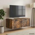 vidaXL Nástenná TV skrinka Nástenný Dymový dub 78,5 x 41 x 30 cm