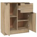 vidaXL Komody 2 ks dub sonoma 60x30x70 cm spracované drevo