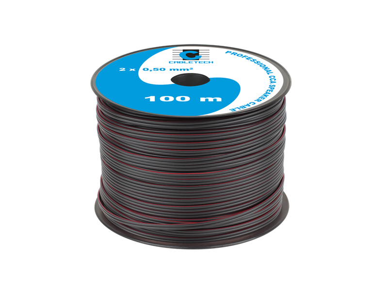 Kábel dvojlinka Cabletech KAB0355 2x 0,5 mm čierna CCA