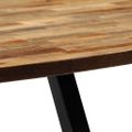 vidaXL Konferenčný stolík, recyklované teakové drevo oválny 120x60x30 cm