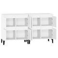 vidaXL Komody 2 ks biele 60x35x70 cm spracované drevo