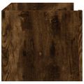 vidaXL Nástenná polica, tmavý dub 100x35x30,5 cm, kompozitné drevo