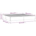 vidaXL Posteľ bez matraca zelená 200x200 cm látka
