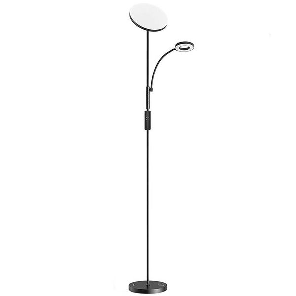 Dvojitá stojacia lampa s diaľkovým ovládaním BlitzWill BWL-FL-0001, 36 W (čierna)