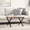 vidaXL Nohy konferenčného stolíka X-rám 60x50x38 cm oceľ