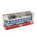 Električka MHD modrá 16 cm - otváracie dvere