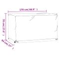 vidaXL Kryt na záhradný nábytok 8 očiek 170x94x70 cm obdĺžnikový