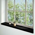 vidaXL Okenný parapet 2 ks hnedočierná 110x20x2 cm dubový masív