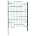 vidaXL Plotový panel so stĺpikmi, železný 1385x200 cm, zelený