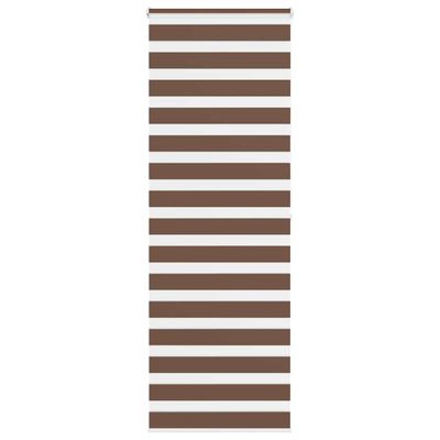 vidaXL Zebra roleta hnedá 80x200 cm šírka látky 75,9 cm polyester