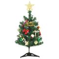 vidaXL Umelý osvetlený vianočný stromček s 30 LED zelený 60 cm