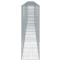 vidaXL Gabiónový kôš s krytom 800x50x150 cm pozinkované železo