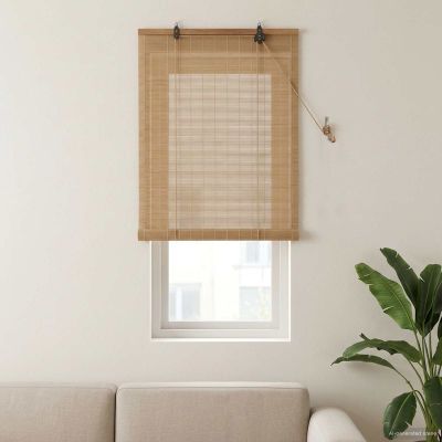vidaXL Roleta Hnedá 40 x 160 cm Bambus