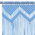 vidaXL Záclona macrame modrá 140x240 cm bavlna