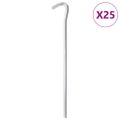 vidaXL Stanové kolíky 25 ks 23 cm Ø7 mm pozinkovaná oceľ