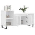 vidaXL TV skrinka biela 100x35x55 cm spracované drevo