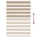 vidaXL Zebra roleta 105x150 cm šírka látky 100,9 cm polyester
