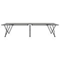 vidaXL Skladacia kempingová posteľ Sivá 206 x 76 x 74 cm Oxford a Oceľ