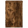 vidaXL Stojany na rastliny 2 ks dymový dub 25x25x35cm kompozitné drevo
