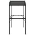 vidaXL Grilovací altánok s policami antracitový 220x115x230 cm oceľ
