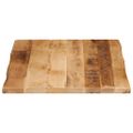 vidaXL Stolová doska živá hrana 70x60x2,5 cm masívny surový mangovník