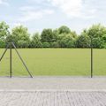 vidaXL Hexagonálne oplotenie s betónovým podstavcom 25 x 0,8 m Sivá