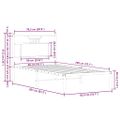 vidaXL Posteľný rám bez matraca hnedý dub 80x200 cm kompozitné drevo