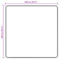 vidaXL Behúň MARSA Piesková 100 x 100 cm Polyester a PVC