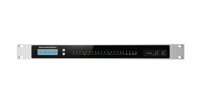 Grandstream UCM6308 VoIP PBX, 3000 užív., 450 sú. hov., videokonf. 60úč., 8xFXO, 8xFXS port