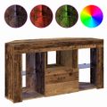 vidaXL Rohový LED TV kabinet 100 x 40 x 50 cm Staré drevo