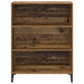 vidaXL Servírovacia skriňa Staré drevo 69,5 x 32,5 x 90 cm