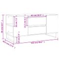 vidaXL Konferenčný stolík betónovosivý 102x44,5x50 cm kompozitné drevo