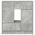 vidaXL Komoda so zásuvkami a dvierkami, betónová sivá 70,5x34x74,5 cm