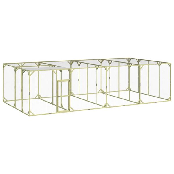 vidaXL Kurník 800x400x200 cm impregnovaná masívna borovica
