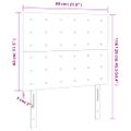 vidaXL Čelo postele hnedé 80x5x118/128 cm umelá koža
