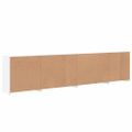 vidaXL Komoda s LED svetlami biela 283x37x67 cm