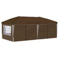 vidaXL Prístrešok na párty 575 x 288 x 245 cm Sivohnedá