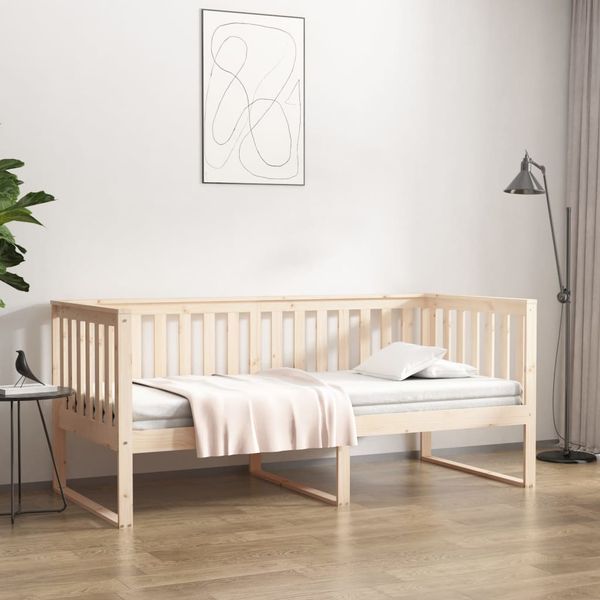 vidaXL Denná posteľ s matracom 90x190 cm masívna borovica