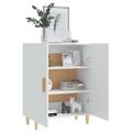 vidaXL Komoda biela 70x34x90 cm spracované drevo