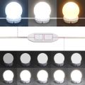 vidaXL Toaletný stolík s LED čierny 80x41x134,5 cm
