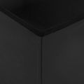 vidaXL Skladacia úložná lavička Čierna 180 kg 80 L 77 x 38 x 38 cm PVC