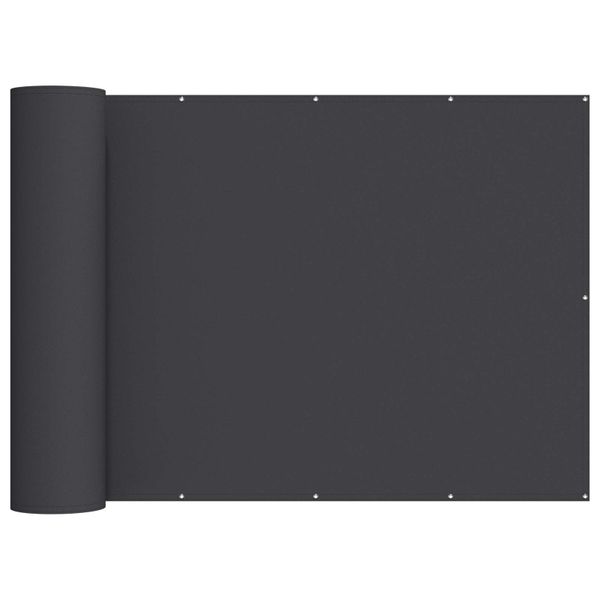 vidaXL Záclona na balkónové súkromie 200 x 500 cm Textil s PU povlakom