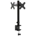 vidaXL Držiak monitora čierny oceľový VESA 75/100 mm