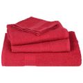 vidaXL Saunové osušky FROGN 4 ks červené 80x200 cm 360 g/m²