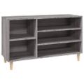 vidaXL Botník sivý dub sonoma 102x36x60 cm spracované drevo