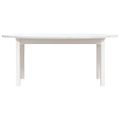 vidaXL Konferenčný stolík biely 110x55x45 cm borovicový masív
