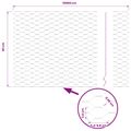 vidaXL Hexagonálny plot 0,4 x 100 m PVC Zelená