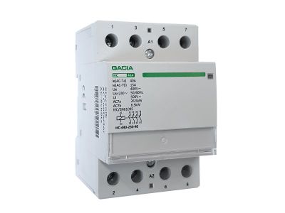 Stykač GACIA HC-440 4P/40A, 4NO, 230 V, na DIN lištu
